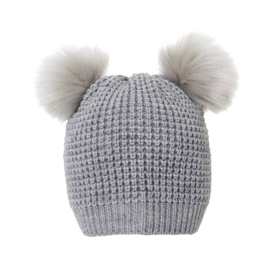 [TEST] Girls Double Pom Beanie