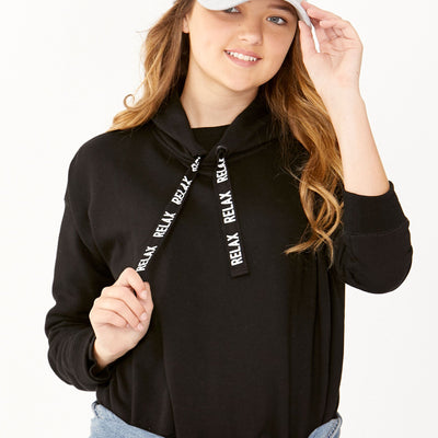 [TEST] Kids Text Drawstring Hoodie