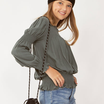 [TEST] Kids Charlotte Shirred Top
