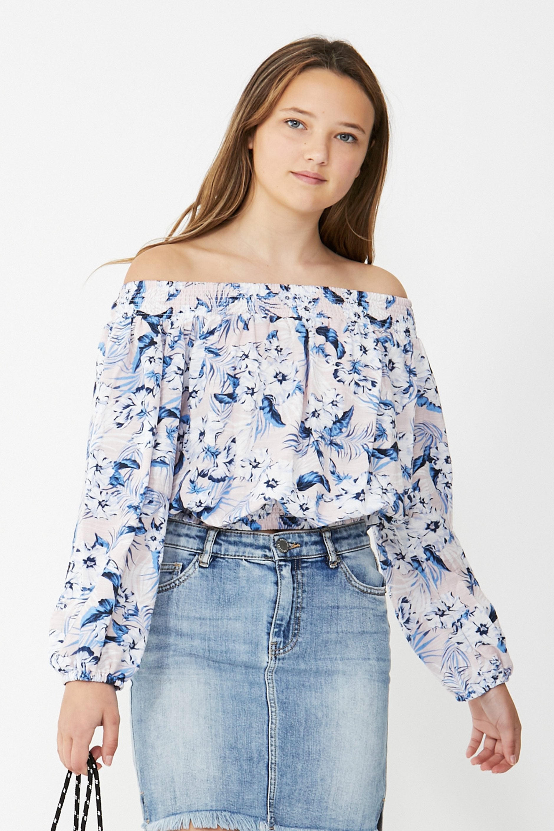 [TEST] Kids Maci Off Shoulder Top