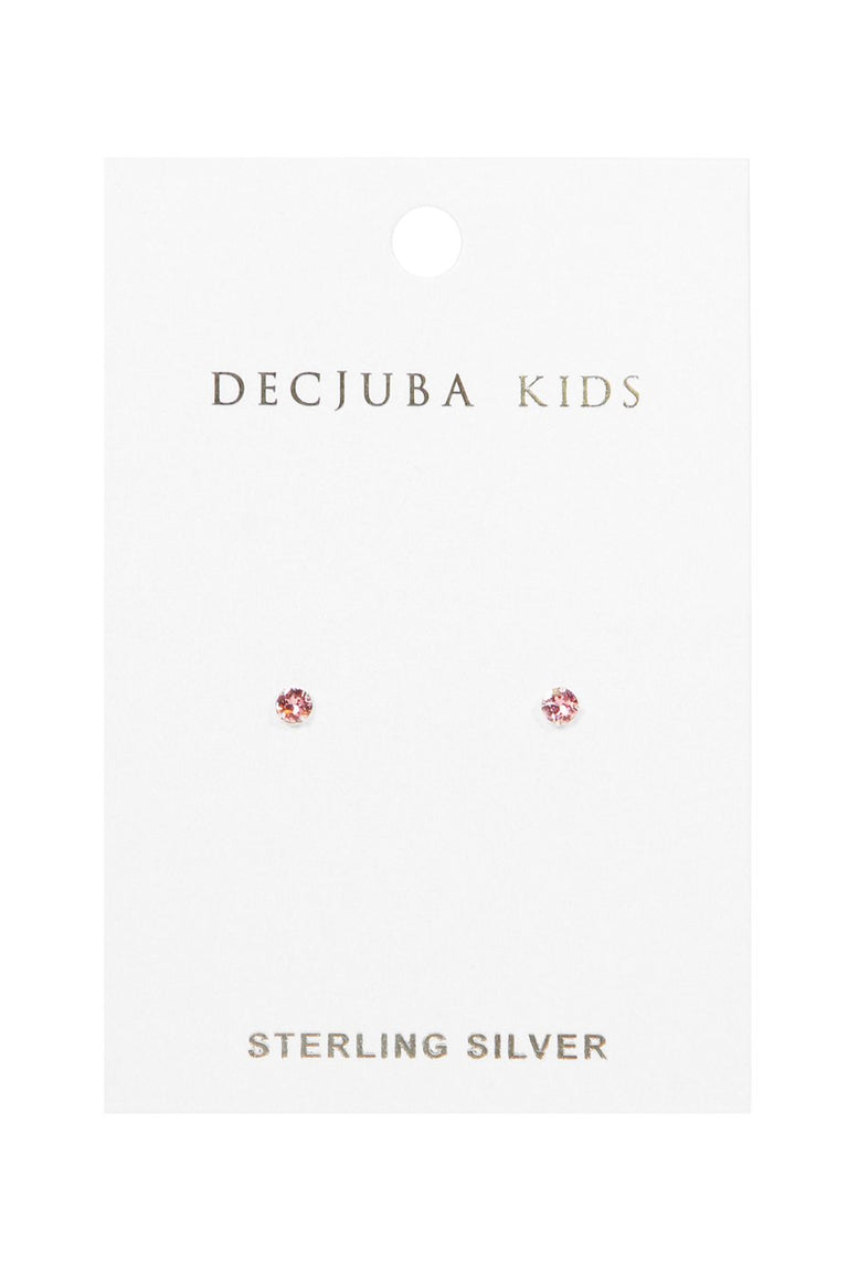 [TEST] Kids 4mm Pink Dia Stud