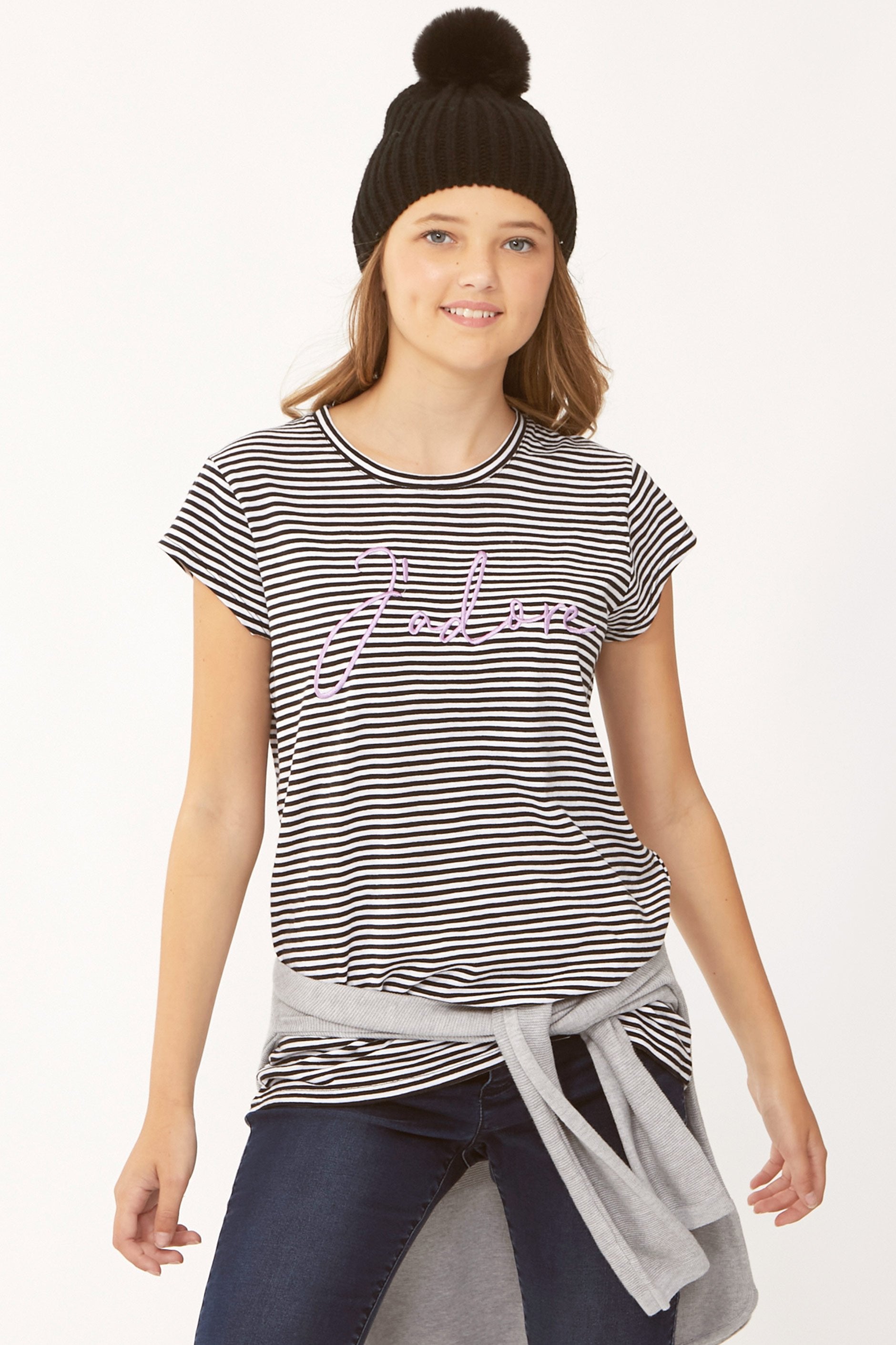 [TEST] Kids Jadore Stripe Tee