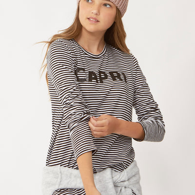 [TEST] Kids Capri Stripe Long Tee