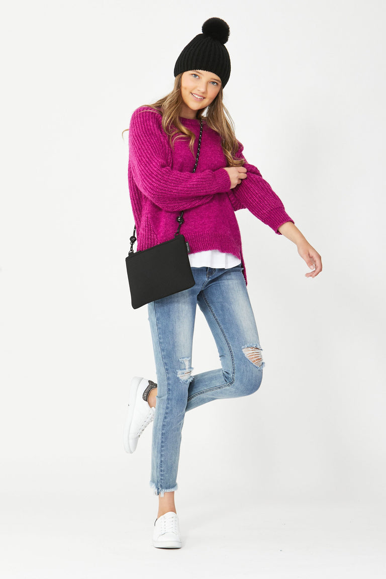 [TEST] Girls Chloe Rib Detail Knit