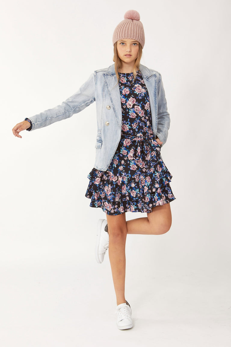 [TEST] Kids Kaya Long Ruffle Dress