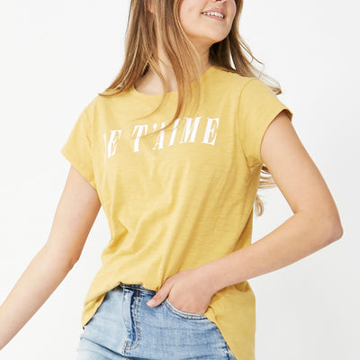 [TEST] Kids Je Taime Print Tee