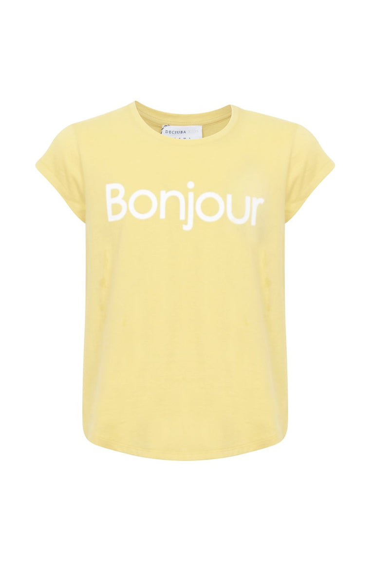 [TEST] Girls Bonjour Print Tee