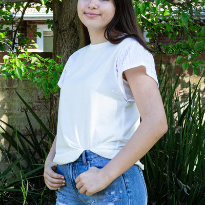 [TEST] Kids Olivia Lace Insert Tee