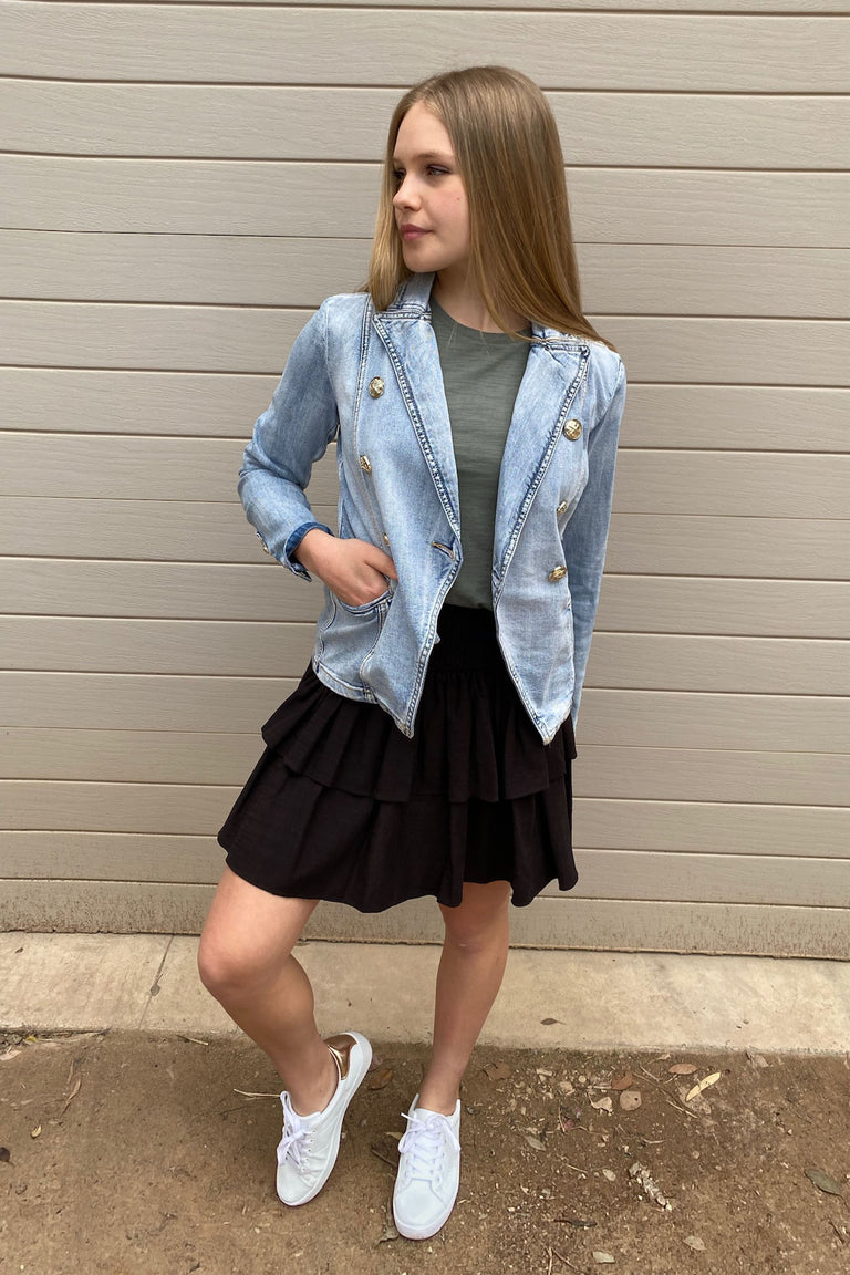 [TEST] Kids Lori Detailed Sleeve Tee