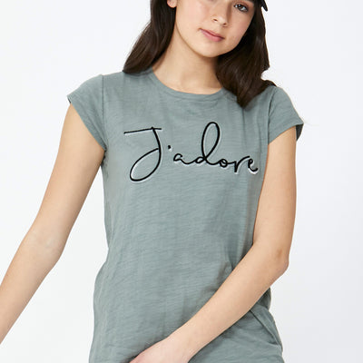 [TEST] Kids Jadore Flocked Tee