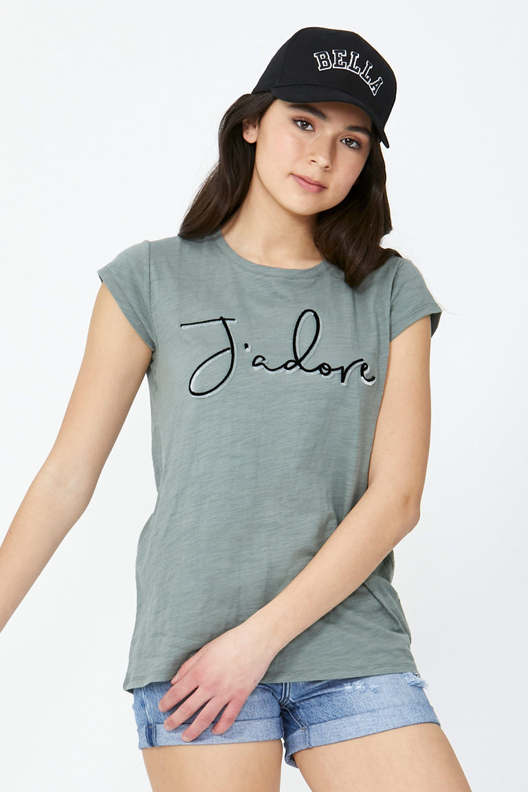 [TEST] Kids Jadore Flocked Tee