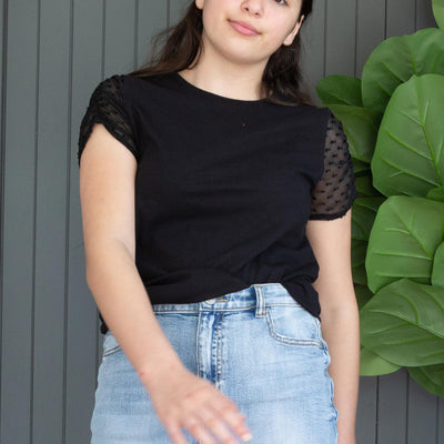 [TEST] Kids Molly Mesh Sleeve Tee