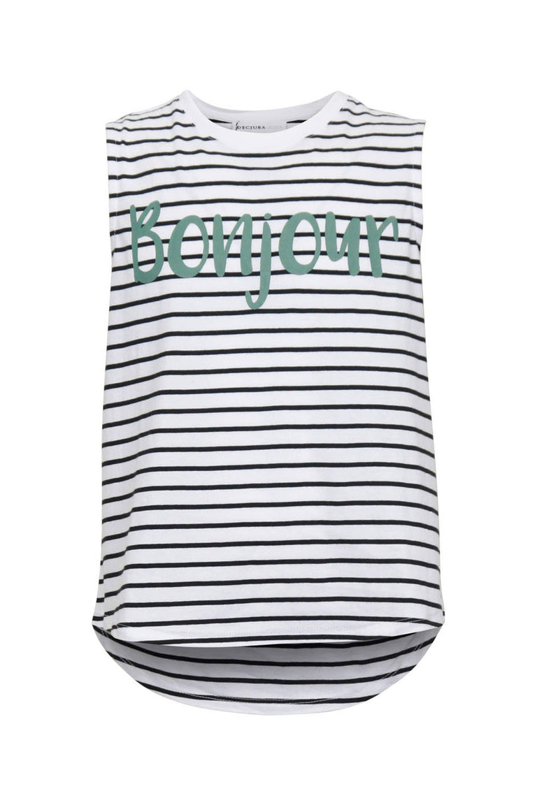 [TEST] Kids Bonjour Stripe Tank