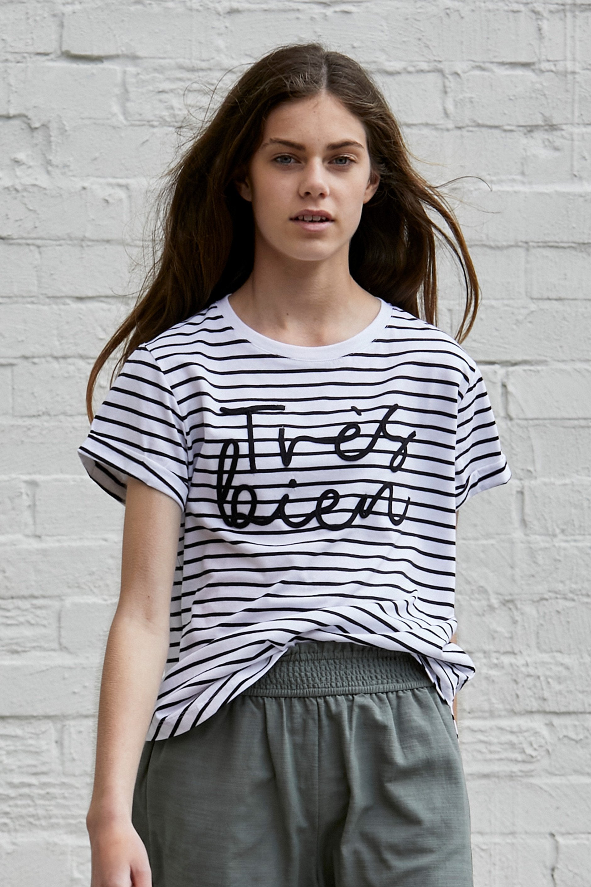 [TEST] Kids Tres Bien Stripe Tee