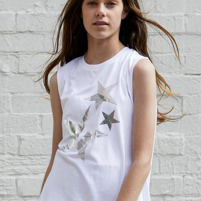 [TEST] Kids Metallic Star Tank