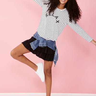 [TEST] Girls Relax Stripe Tee