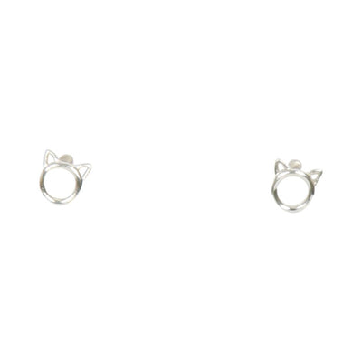 [TEST] Kids Open Circle Cat Earrings