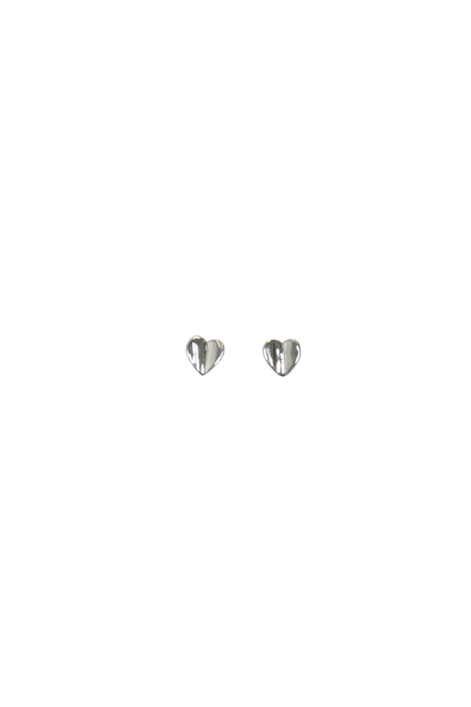 [TEST] Girls Folded Heart Studs