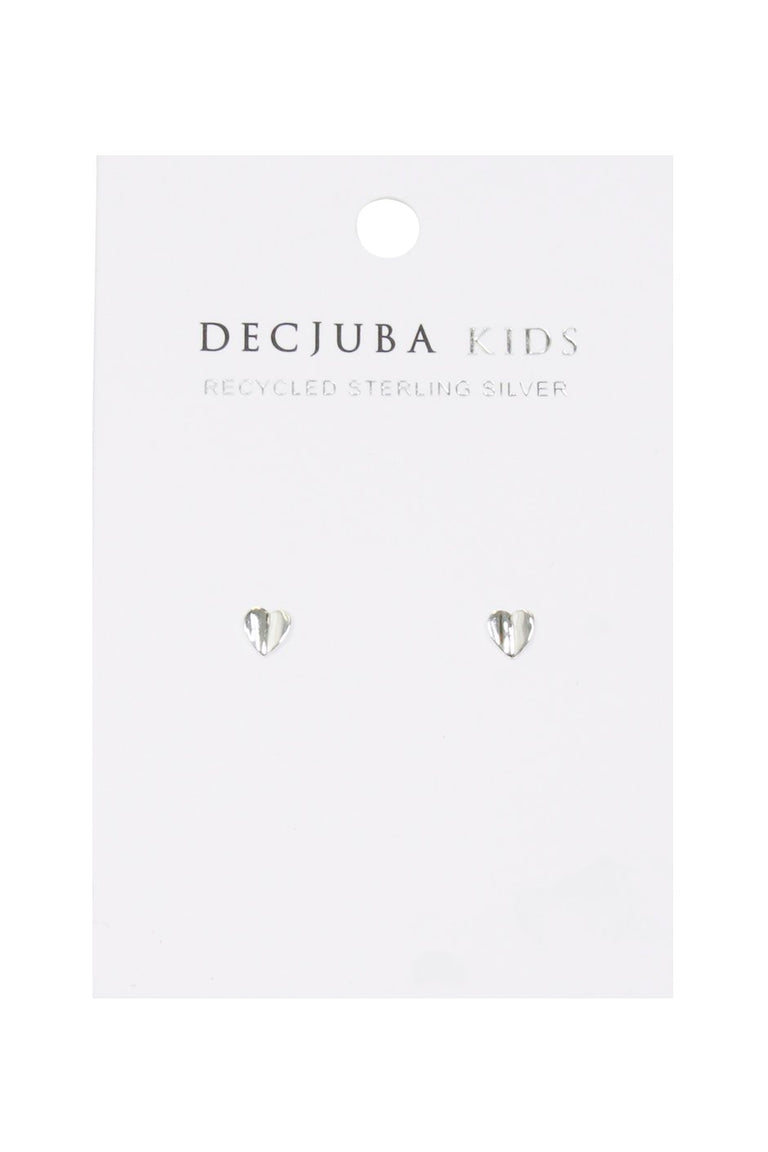 [TEST] Girls Folded Heart Studs
