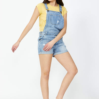 [TEST] Girls Denim Short Overalls