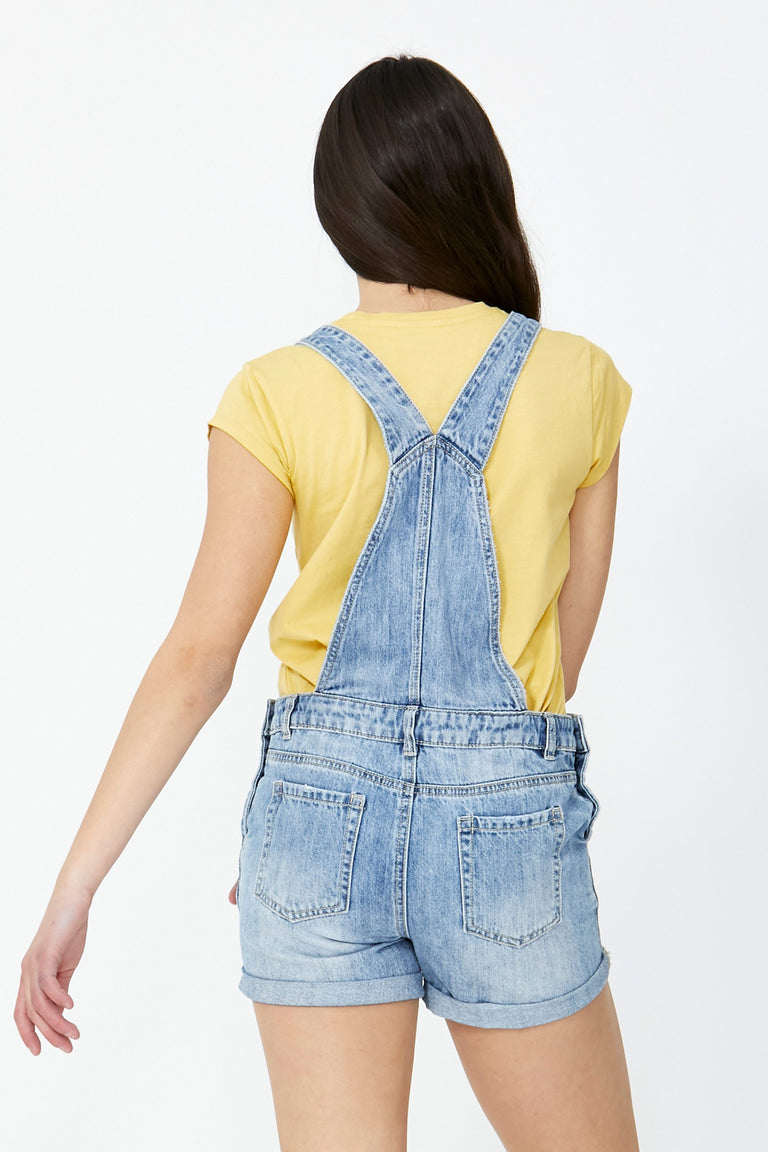 [TEST] Girls Denim Short Overalls