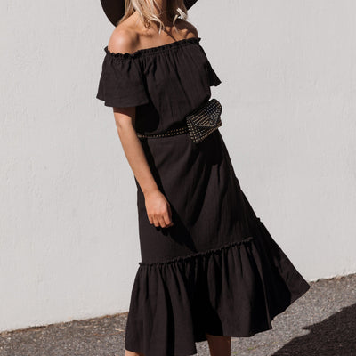 [TEST] Liv Linen Off Shoulder Dress