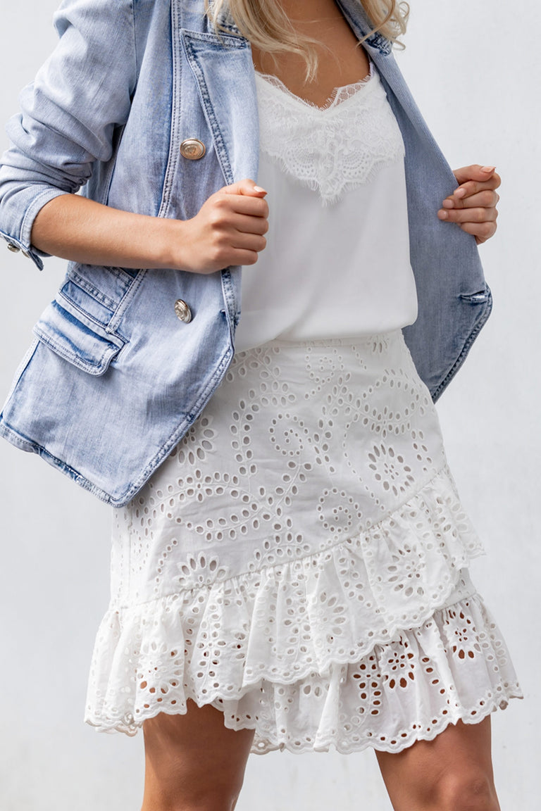 [TEST] Rosa Crossover Broderie Skirt