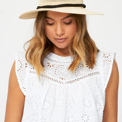 [TEST] Tropez Woven Fedora